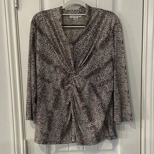 Liz Claiborne Leopard Print Blouse